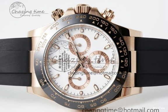 MiroTime 0115 Tailored Daytona 116515 BTF 1:1 Best Edition White Dial on Oysterflex Rubber Strap SA4130 V 2262